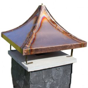 Couverture de cheminée en cuivre sur mesure
