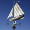Windwijzer groot zeilschip (antiek koper)
