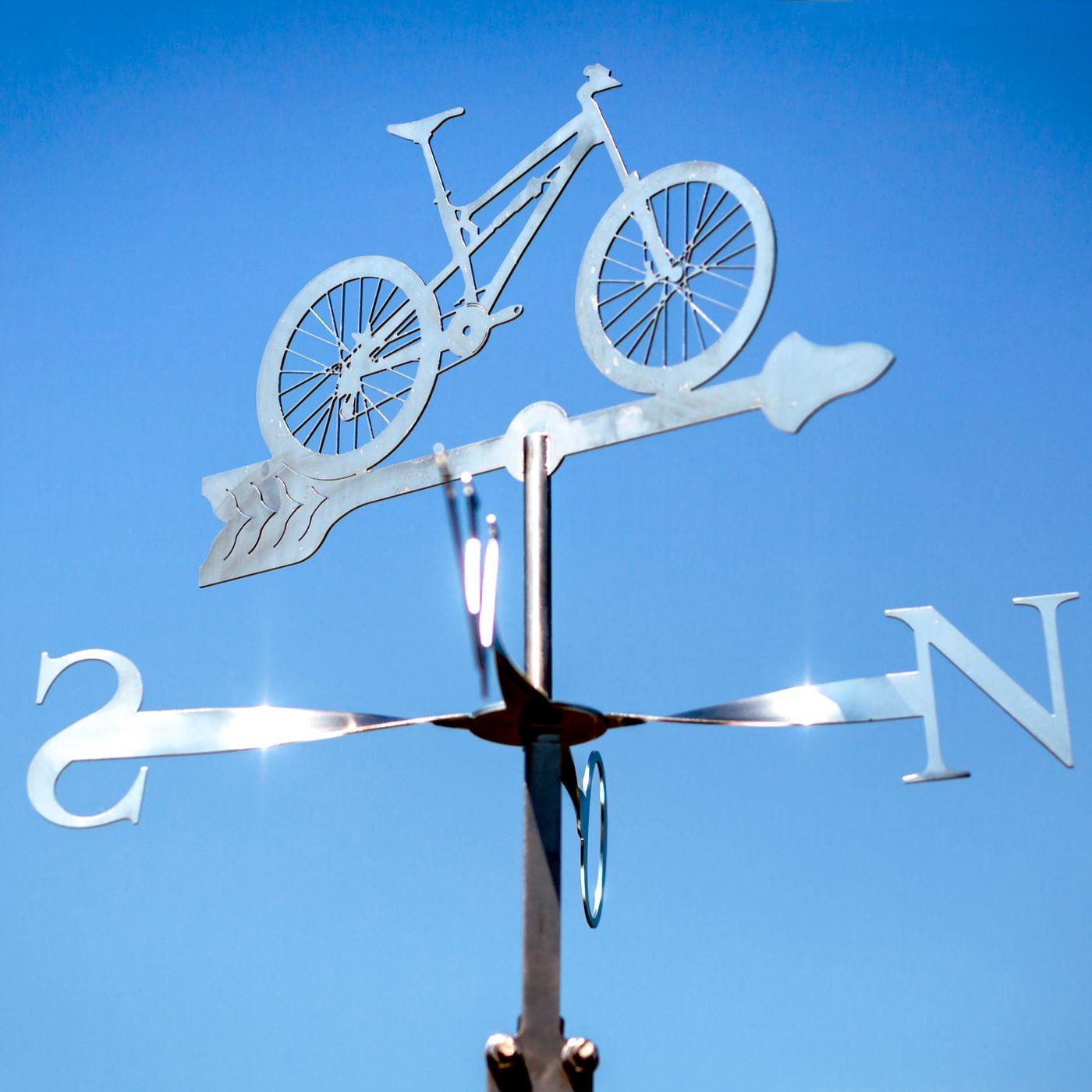 Paletta meteo bici / mountain bike in acciaio inox -taglia media-