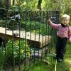 Recinzione di sicurezza per bambini da 1 m / recinzione per piscina (acciaio non trattato)