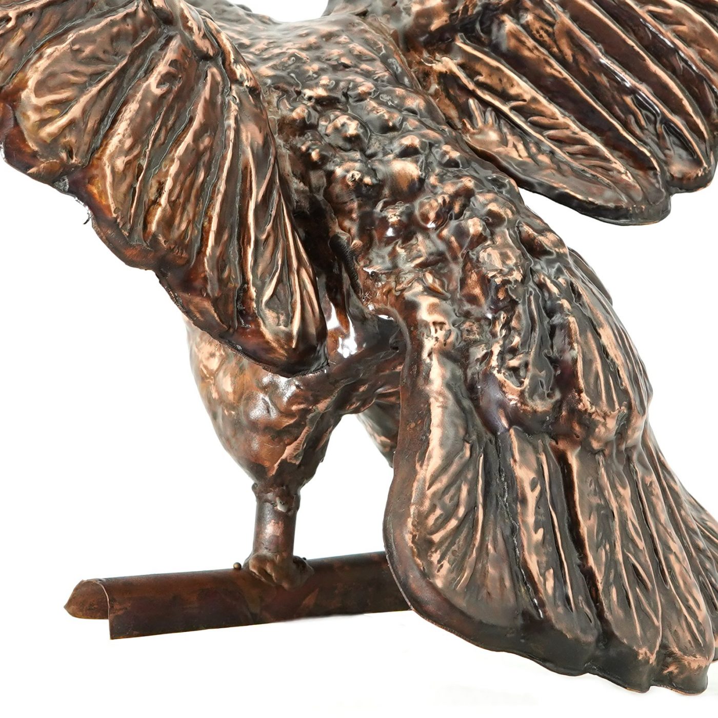 Rinnenfigur Dachrinnenfigur großer Adler aus Kupfer